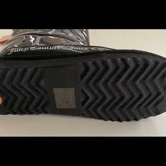 New Juicy Couture Klash Clear Black Boots - Picture 5 of 8